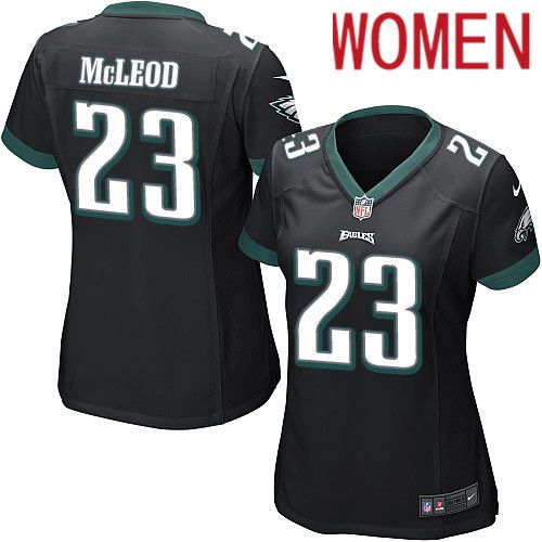 Women Philadelphia Eagles 23 Rodney McLeod Nike Black Game NFL Jersey